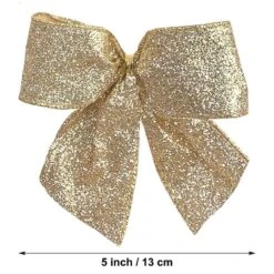 Large Gold Glitter Ribbon Christmas Tree Topper Bow And 12 Mini Bows (13-Pieces) -Christmas Decor Shop new traditions simplify your holiday christmas tree toppers 49995113dd 4f 1000