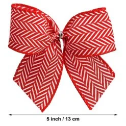 New Traditions 53 In Red Herringbone Print Christmas Tree Topper With 12 Matching Mini Bows -Christmas Decor Shop new traditions simplify your holiday christmas tree toppers 49995116dd 4f 1000