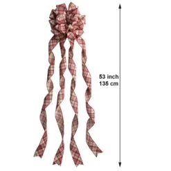 Linen And Red Berry Large Plaid Ribbon Christmas Tree Topper Bow And 12 Mini Bows (13-Pieces) -Christmas Decor Shop new traditions simplify your holiday christmas tree toppers 49995121dd c3 1000