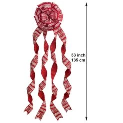 Red And White Large Ribbon Christmas Tree Topper Bow And 12 Mini Bows In Fair Isle Print (13-Pieces) -Christmas Decor Shop new traditions simplify your holiday christmas tree toppers 49995124dd c3 1000