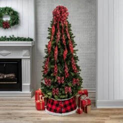 Christmas Tree Topper Bow And 12 Mini Bows Red And Black Buffalo Check Plaid Ribbon 7 Christmas Tree Topper Bow And 12 Mini Bows Red And Black Buffalo Check Plaid Ribbon -Christmas Decor Shop new traditions simplify your holiday christmas tree toppers 49995128dd 4f 1000