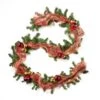 9 Ft. Green Battery Operated Pre-Lit Warm White LED Noble Fir Pre-Decorated Artificial Christmas Garland -Christmas Decor Shop noble house christmas garland 70157 64 1000