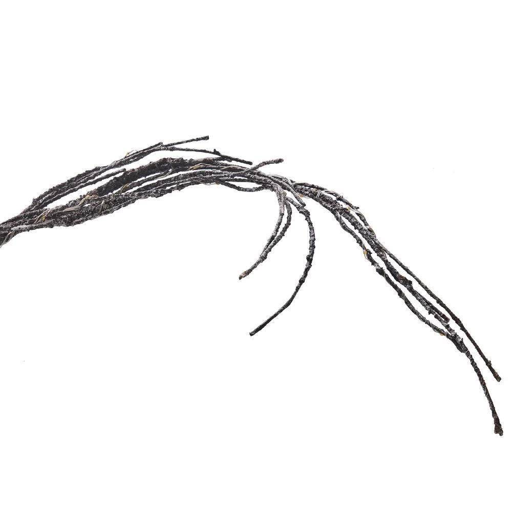 6 Ft. Snowy White Battery Operated Pre-Lit Warm White LED Artificial Christmas Garland 6 6 Ft. Snowy White Battery Operated Pre-Lit Warm White LED Artificial Christmas Garland - Image 4