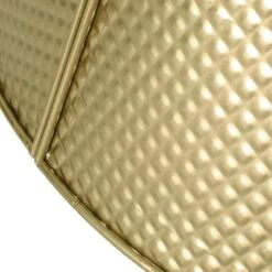 Hartselle 26 In. Gold Metal Christmas Tree Collar -Christmas Decor Shop noble house christmas tree skirts 107663 44 1000