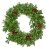 Senoia 26 In. Artificial Boxwood And Berries Wreath -Christmas Decor Shop noble house christmas wreaths 104478 64 1000