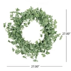 Parandes 27 In. Creeping Woodsorrel Artificial Christmas Wreath 16 Parandes 27 In. Creeping Woodsorrel Artificial Christmas Wreath -Christmas Decor Shop noble house christmas wreaths 107790 fa 1000
