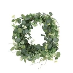 Potvin 22 In. Floral Eucalyptus Artificial Christmas Wreath