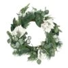 Torelli 21.75 In. Eucalyptus And Pine Artificial Christmas Wreath With Magnolias -Christmas Decor Shop noble house christmas wreaths 107801 64 1000