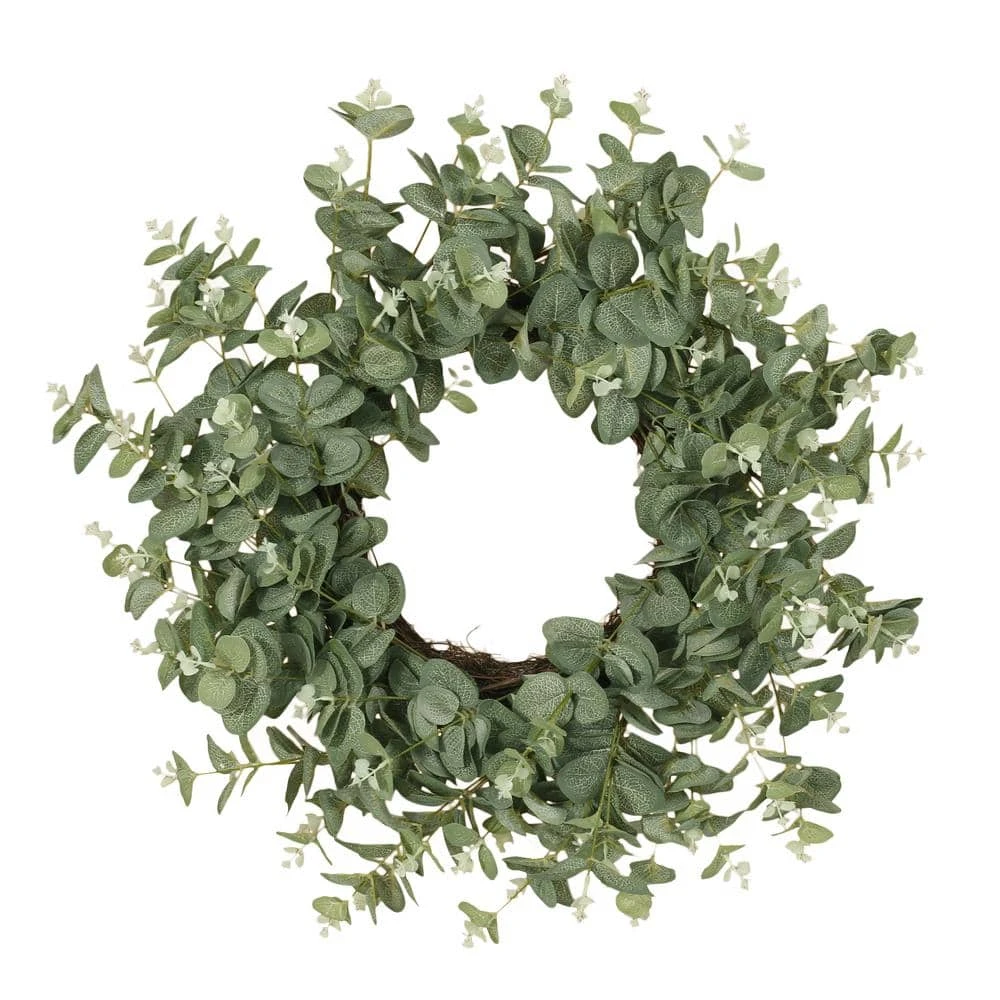 Dore 24 In. Eucalyptus Artificial Christmas Wreath 3 Dore 24 In. Eucalyptus Artificial Christmas Wreath