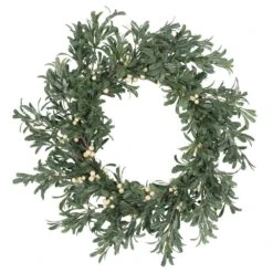 Mariette 29 In. Snowberry Artificial Christmas Wreath -Christmas Decor Shop noble house christmas wreaths 107822 77 1000