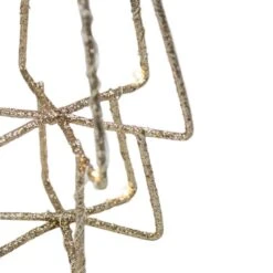 Northlight 17 .5 In. LED Lighted B/O Gold Glittered Wire Christmas C1 Tree - White Lights -Christmas Decor Shop northlight christmas centerpieces 34314440 4f 1000