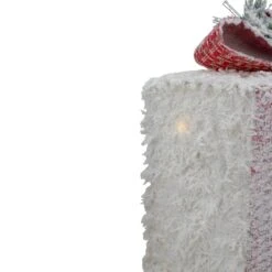 Northlight 10 In. Frosted Rattan Christmas Gift Boxes With Pinec1s Set Of 3 LED -Christmas Decor Shop northlight christmas centerpieces 34314910 c3 1000