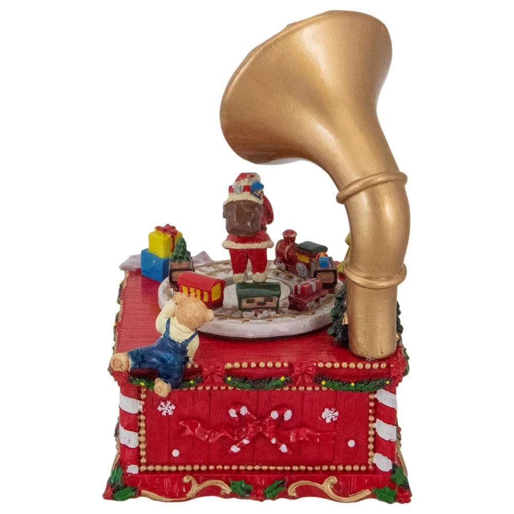 Northlight 7 In. Musical Santa Claus On Gramophone Christmas Music Box 6 Northlight 7 In. Musical Santa Claus On Gramophone Christmas Music Box - Image 4