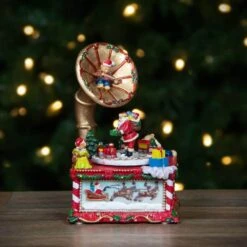 Northlight 7 In. Musical Santa Claus On Gramophone Christmas Music Box 11 Northlight 7 In. Musical Santa Claus On Gramophone Christmas Music Box -Christmas Decor Shop northlight christmas centerpieces 34811769 31 1000