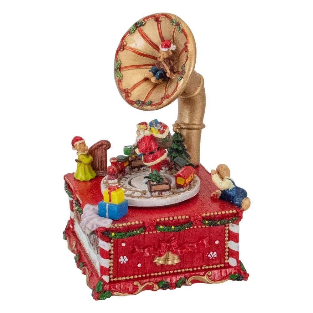 Northlight 7 In. Musical Santa Claus On Gramophone Christmas Music Box 5 Northlight 7 In. Musical Santa Claus On Gramophone Christmas Music Box - Image 3