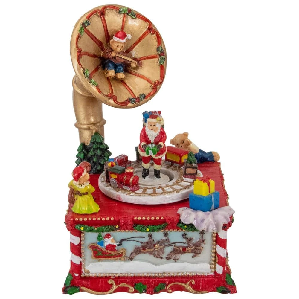 Northlight 7 In. Musical Santa Claus On Gramophone Christmas Music Box 3 Northlight 7 In. Musical Santa Claus On Gramophone Christmas Music Box
