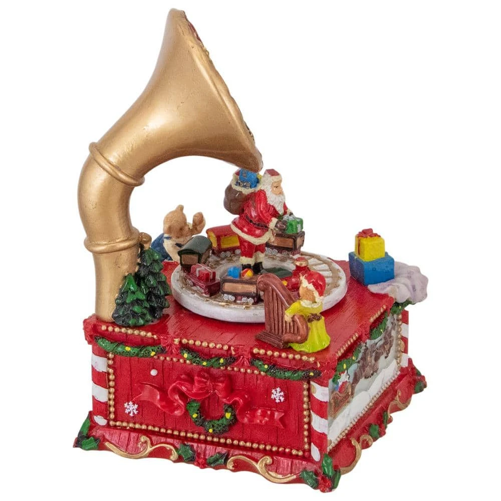 Northlight 7 In. Musical Santa Claus On Gramophone Christmas Music Box 4 Northlight 7 In. Musical Santa Claus On Gramophone Christmas Music Box - Image 2