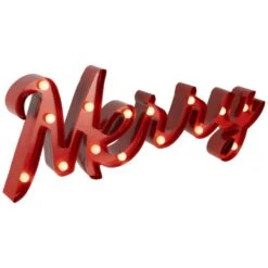 Northlight Lighted "Merry" Christmas Decoration-20.5" 13 Northlight Lighted "Merry" Christmas Decoration-20.5" -Christmas Decor Shop northlight christmas centerpieces 35768209 1f 1000