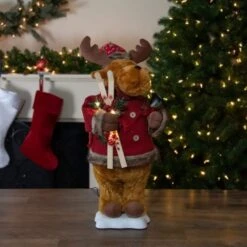 Northlight 24 In. Lighted Standing Animated Moose Musical Christmas Figure -Christmas Decor Shop northlight christmas figurines 34850962 31 1000