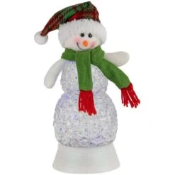 Northlight LED Lighted Acrylic Snowman Christmas Snow Globe-11 In.