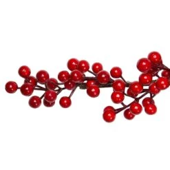 Northlight 5 Ft. Unlit Decorative Shiny Red Berries Artificial Christmas Garland -Christmas Decor Shop northlight christmas garland 32258175 44 1000
