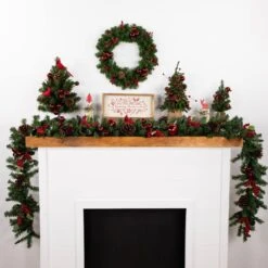 Northlight 9 Ft. X 10 In. Canadian Pine Artificial Christmas Garland - Unlit -Christmas Decor Shop northlight christmas garland 32607384 1f 1000