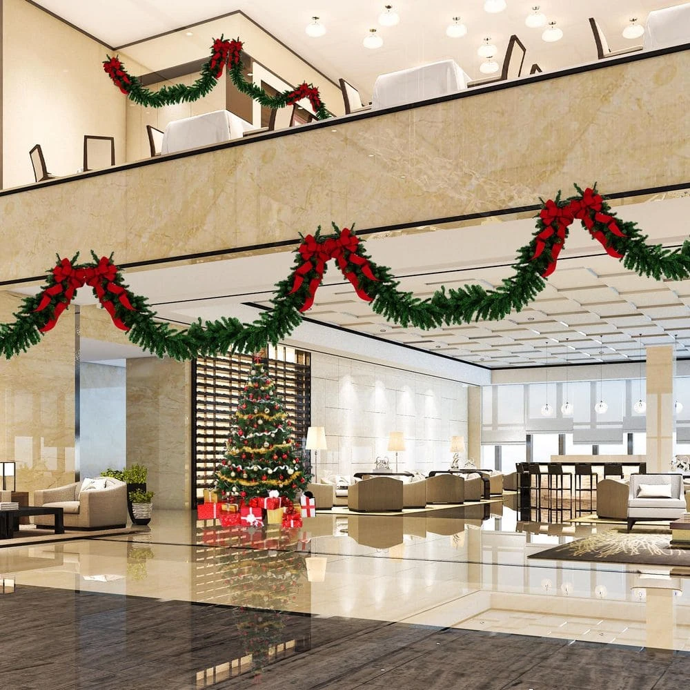 Northlight 50 Ft. X 14 In. Commercial Length 2-Tone Balsam Pine Artificial Garland-Unlit 50 Ft. Length 5 Northlight 50 Ft. X 14 In. Commercial Length 2-Tone Balsam Pine Artificial Garland-Unlit 50 Ft. Length - Image 3