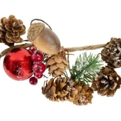 Northlight 3.2 Ft. Pine Cones And Berries With Ornaments Christmas Twig Garland - Unlit -Christmas Decor Shop northlight christmas garland 32627463 44 1000