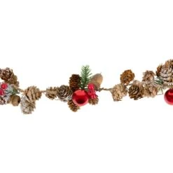 Northlight 3.2 Ft. Pine Cones And Berries With Ornaments Christmas Twig Garland - Unlit -Christmas Decor Shop northlight christmas garland 32627463 4f 1000
