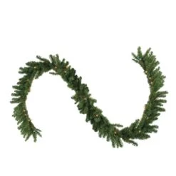 Northlight 9 Ft. X 14 In. Pre-Lit Canadian Pine Artificial Christmas Garland With Clear Lights