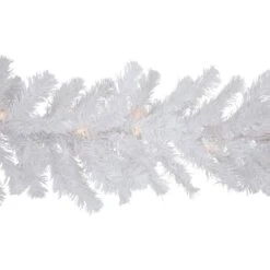 Northlight 9 Ft. X 8 In. Pre-Lit Snow White Artificial Christmas Garland With Clear Lights 11 Northlight 9 Ft. X 8 In. Pre-Lit Snow White Artificial Christmas Garland With Clear Lights -Christmas Decor Shop northlight christmas garland 32913230 1f 1000