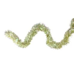 Northlight 12 Ft. Unlit Starburst Iridescent And Gold Christmas Tinsel Garland