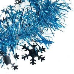 Northlight 12 Ft. Unlit Blue With Silver Snowflakes Christmas Tinsel Garland 10 Northlight 12 Ft. Unlit Blue With Silver Snowflakes Christmas Tinsel Garland -Christmas Decor Shop northlight christmas garland 32913347 1f 1000