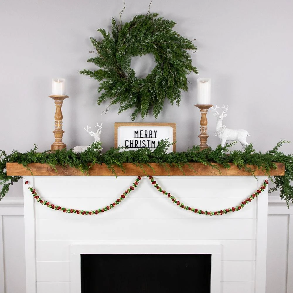 Northlight 5 Ft. Red Green And Gold Jingle Bell Christmas Garland 10 Northlight 5 Ft. Red Green And Gold Jingle Bell Christmas Garland - Image 8