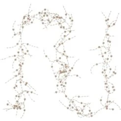 Northlight Metallic Rose Gold Beaded Christmas Garland - Unlit - 5 Ft.