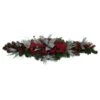 Northlight 52 In. Houndstooth Bows And Berries Artificial Christmas Swag Unlit -Christmas Decor Shop northlight christmas garland 34317257 64 1000