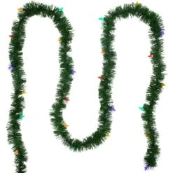 Northlight 18 Ft. X 3 In. Pre-Lit Pine Artificial Christmas Garland Multicolor LED Faceted Lights -Christmas Decor Shop northlight christmas garland 35680539 4f 1000