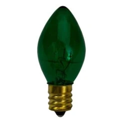 Northlight 4 In. C7 Green Transparent Christmas Replacement Bulbs (Set Of 4) 7 Northlight 4 In. C7 Green Transparent Christmas Replacement Bulbs (Set Of 4) -Christmas Decor Shop northlight christmas light bulbs 34316489 4f 1000