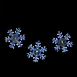 Northlight 2.08 Ft. 3-Light Cascading Blue And White Snowfall LED Snowflake Christmas Lights 9 Northlight 2.08 Ft. 3-Light Cascading Blue And White Snowfall LED Snowflake Christmas Lights -Christmas Decor Shop northlight christmas novelty lights 32267172 4f 1000