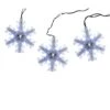 Northlight 2.08 Ft. 3-Light Cascading Blue And White Snowfall LED Snowflake Christmas Lights -Christmas Decor Shop northlight christmas novelty lights 32267172 64 1000