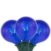 Northlight 10-Count Blue G50 Globe Christmas Patio Lights-9ft Green Wire -Christmas Decor Shop northlight christmas novelty lights 35167283 64 1000