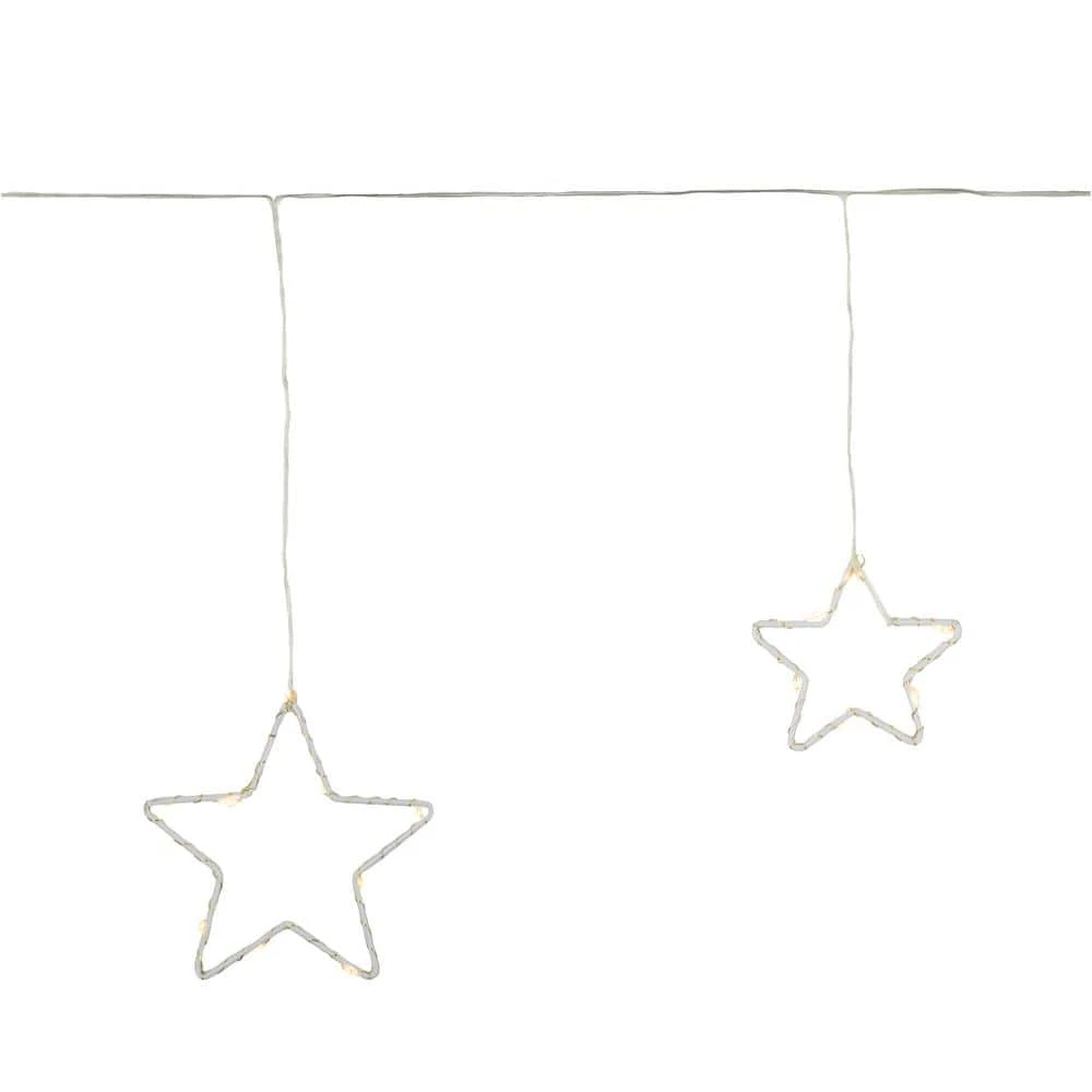Northlight LED Lighted Stars Christmas Garland 4 Ft. Warm White Lights 5 Northlight LED Lighted Stars Christmas Garland 4 Ft. Warm White Lights - Image 3
