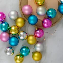 Northlight Matte And Shiny Pastel Multi-Color Shatterproof Christmas Ball Ornaments (24-Count) 5 Northlight Matte And Shiny Pastel Multi-Color Shatterproof Christmas Ball Ornaments (24-Count) -Christmas Decor Shop northlight christmas ornament sets 31755120 31 1000