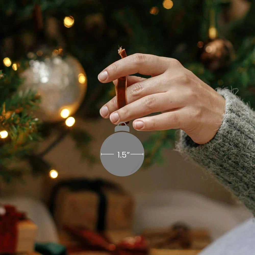 Northlight Xmas Green Shatterproof 4-Finish Christmas Ball Ornaments (96-Count) 5 Northlight Xmas Green Shatterproof 4-Finish Christmas Ball Ornaments (96-Count) - Image 3