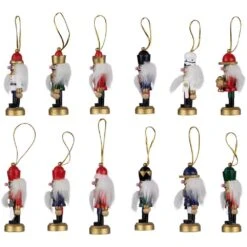 Northlight 12-Piece Set Of Red And Blue Mini Decorative Christmas Nutcracker Ornaments 3.25 In. -Christmas Decor Shop northlight christmas ornament sets 32635078 c3 1000