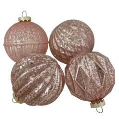Northlight Set Of 12 Blush Pink Finial And Glass Ball Christmas Ornaments -Christmas Decor Shop northlight christmas ornament sets 34313353 4f 1000