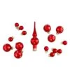 Northlight Set Of Assorted Red Glass Christmas Ball Ornaments With Tree Topper (16-Piece) -Christmas Decor Shop northlight christmas ornament sets 34313360 64 1000