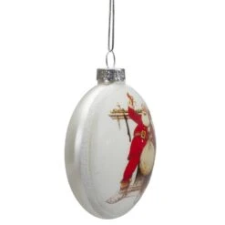 Northlight Glass Norman Rockwell Christmas Disc Ornament (Set Of 3) -Christmas Decor Shop northlight christmas ornament sets 34963849 1f 1000