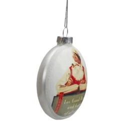 Northlight Glass Norman Rockwell Christmas Disc Ornament (Set Of 3) -Christmas Decor Shop northlight christmas ornament sets 34963849 44 1000