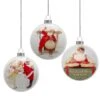 Northlight Glass Norman Rockwell Christmas Disc Ornament (Set Of 3) -Christmas Decor Shop northlight christmas ornament sets 34963849 64 1000